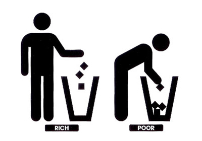 rich poor